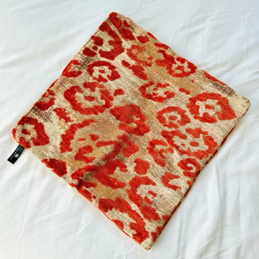 NEWPORT HOME Rust Red Burnt Orange Tan Textured Pillow Case Sham 18